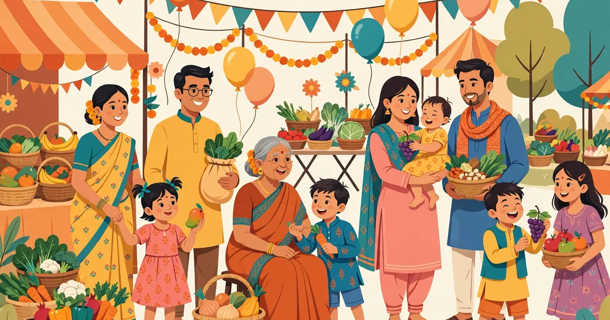 Families celebrating Poshan Pakhwada 2026 nutrition campaign
