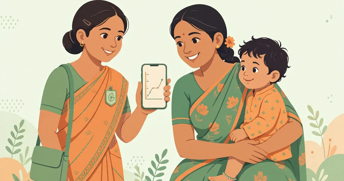 Poshan Tracker app guide showing how to use Poshan Tracker for child growth monitoring